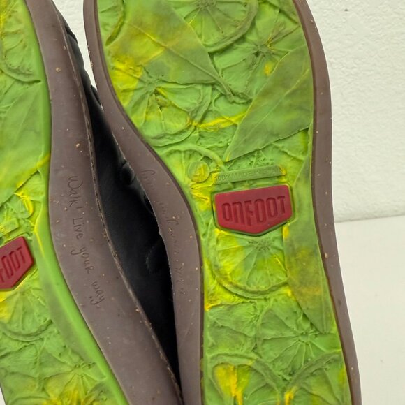 On Foot 14608 Black Leather Slip On Shoes Spain Womens size 41 US 9.5 - Picture 8 of 9